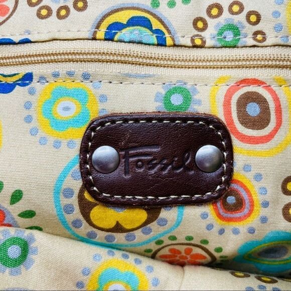 Vintage Fossil Leather Shoulder Bag - Picture 7 of 9